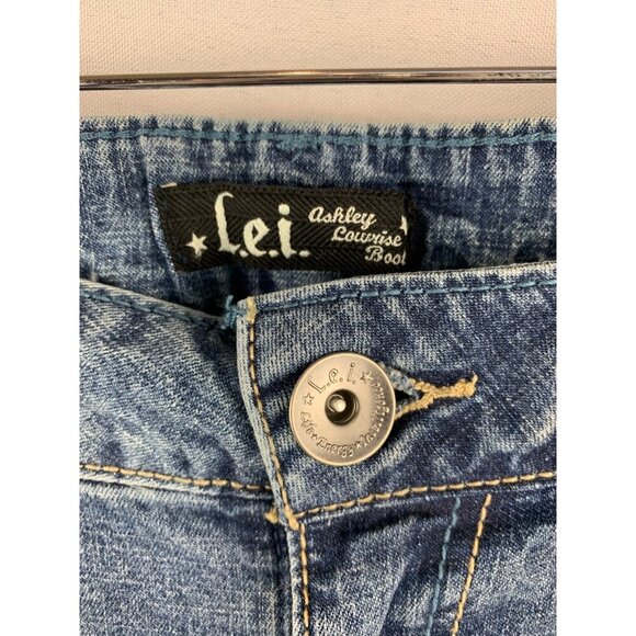 L.E.I. Ashley Lowrise Bootcut Junior Jeans Size 9 - Picture 3 of 6